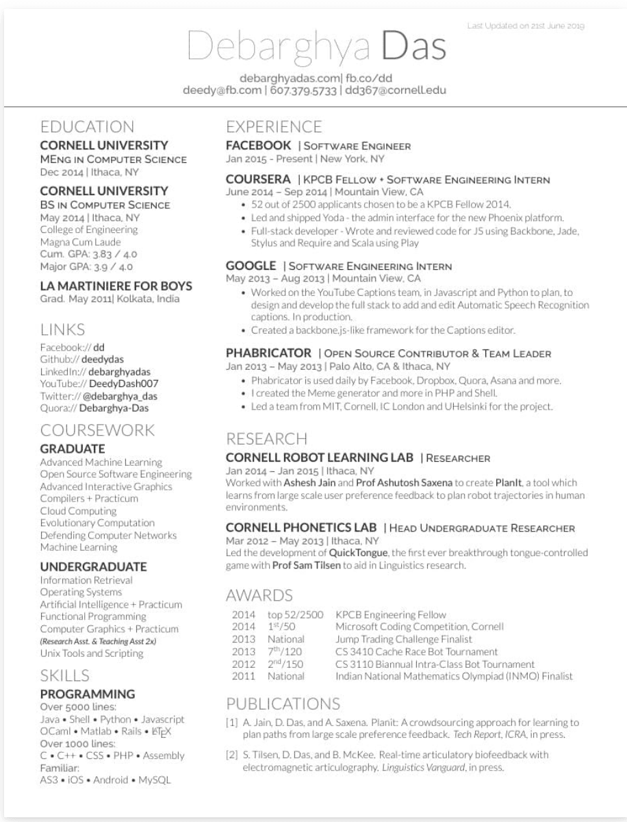 Deedy CV preview